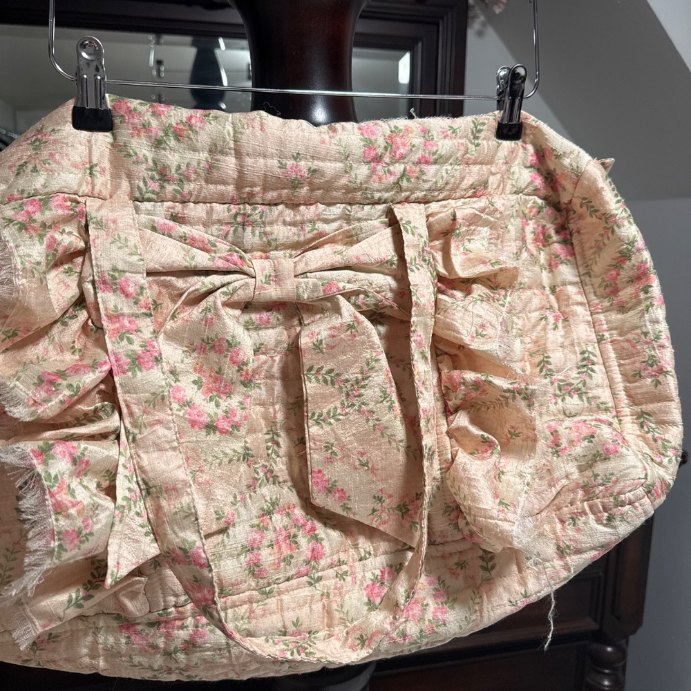 Rare Loveshackfancy Rose Shelby weekender bag - Picture 4 of 7
